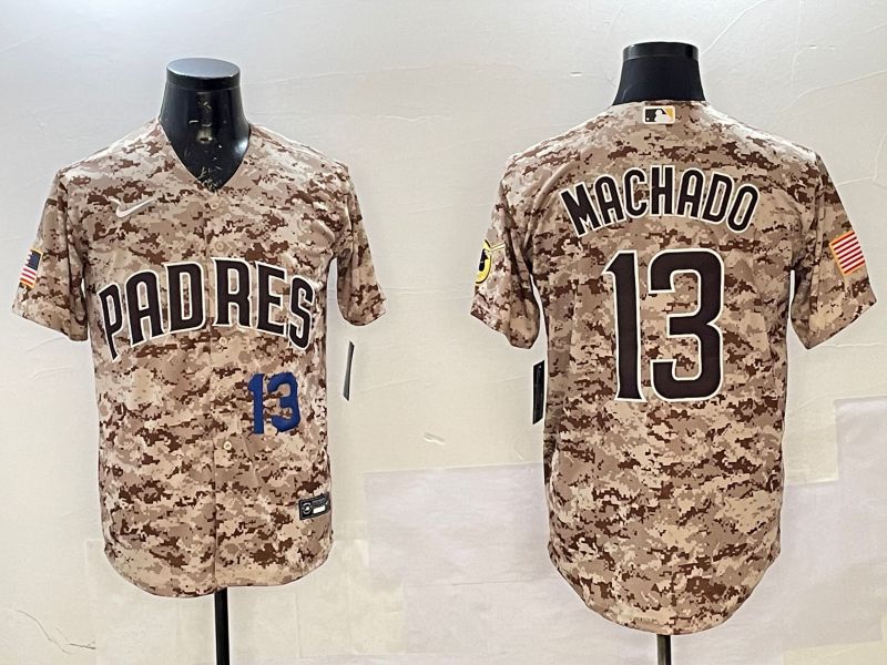 Men San Diego Padres #13 Machado Camo Game 2025 Nike MLB Jersey style 8